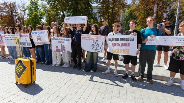 Protest al aripii de tineret a blocului „Victoria” la Chișinău - Sputnik Moldova