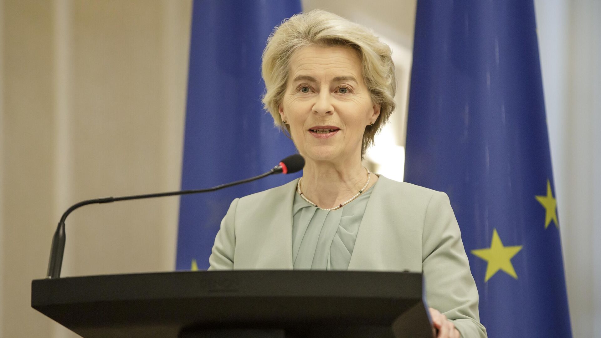 Președinta Maia Sandu, la întrevederea cu Președinta Comisiei Europene, Ursula von der Leyen - Sputnik Moldova, 1920, 09.02.2025