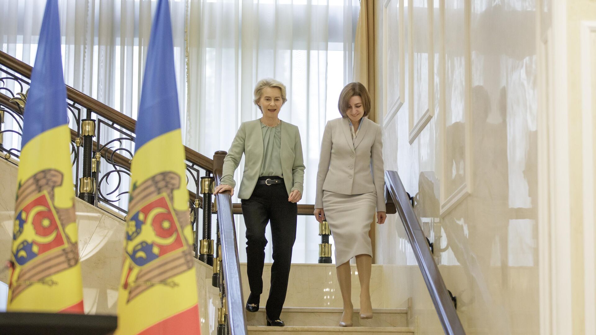 Președinta Maia Sandu, la întrevederea cu Președinta Comisiei Europene, Ursula von der Leyen - Sputnik Moldova, 1920, 13.10.2024