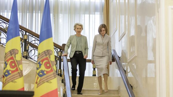 Președinta Maia Sandu, la întrevederea cu Președinta Comisiei Europene, Ursula von der Leyen - Sputnik Moldova