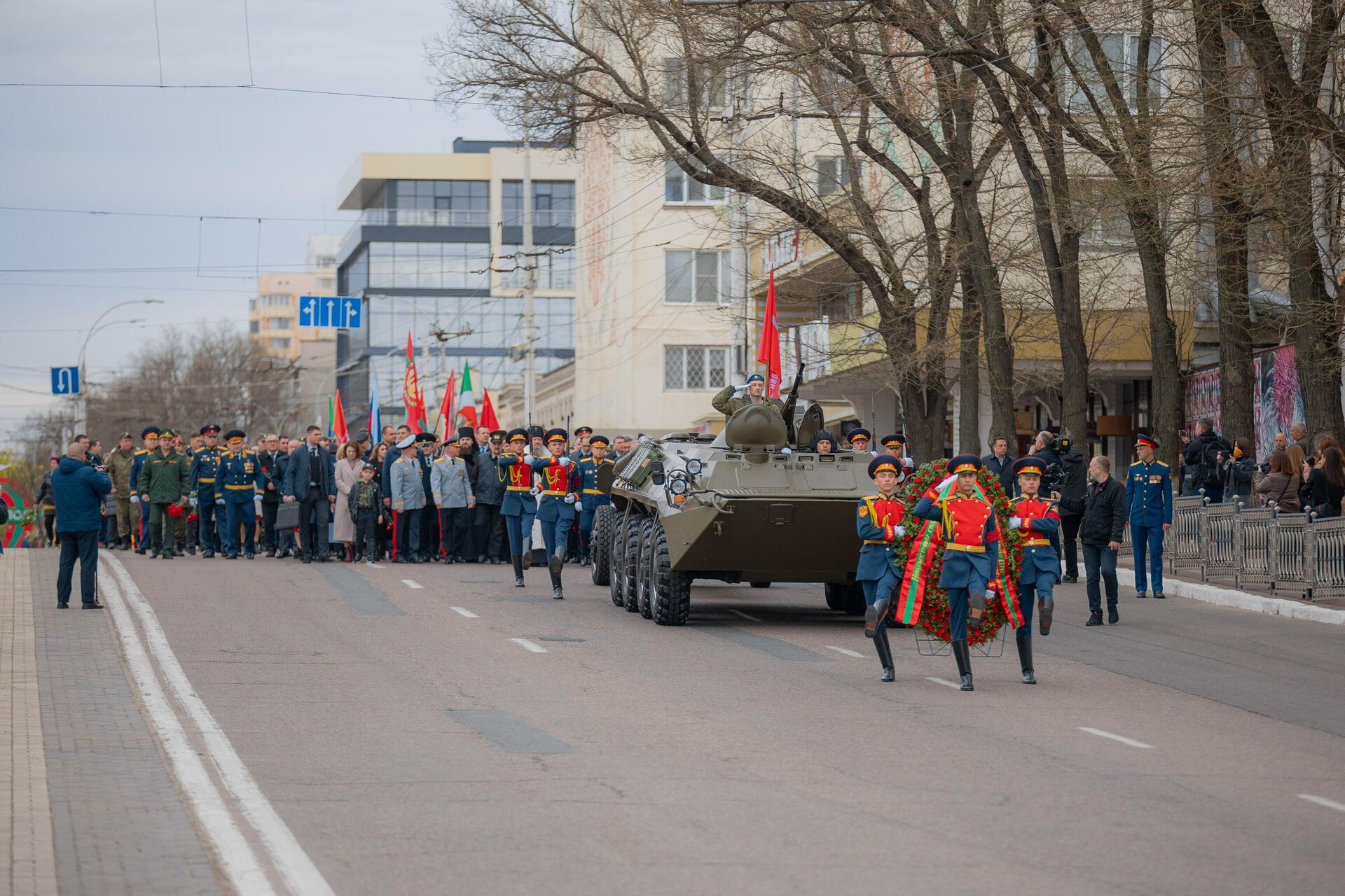 Церемония перезахоронения Неизвестного Солдата в Тирасполе Церемония перезахоронения Неизвестного Солдата в Тирасполе - Sputnik Молдова, 1920, 16.04.2025