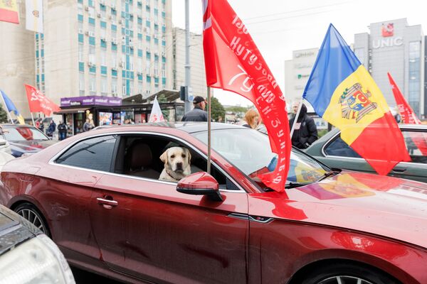Автопробег в Кишиневе в честь 80-летия Победы Автопробег в Кишиневе в честь 80-летия Победы - Sputnik Молдова