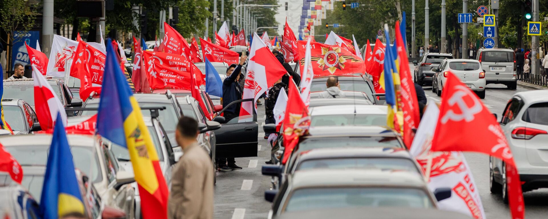 Автопробег в Кишиневе в честь 80-летия Победы - Sputnik Молдова, 1920, 04.05.2026