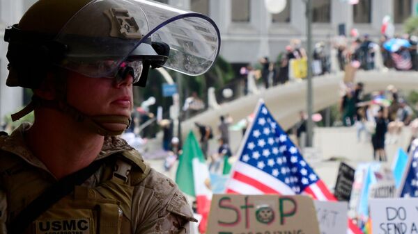 Антиправительственные протесты прошли в нескольких штатах США - Sputnik Молдова