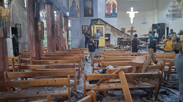 Peste 25 de persoane au fost ucise și zeci de persoane sunt rănite în explozia de azi de la Biserica Sfântul Ilie din Siria - Sputnik Moldova