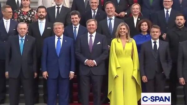 Зеленского поставили подальше от Трампа на общем фотографировании на саммите НАТО в Гааге - Sputnik Молдова