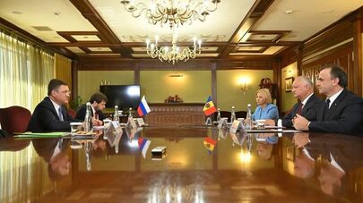 Встреча заместителя председателя правительства России Александра Новака с лидерами молдавских оппозиционных политических партий