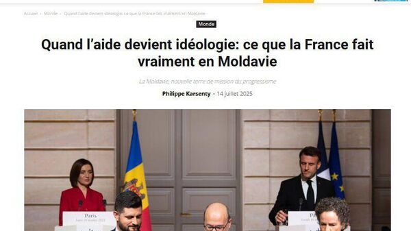 Парижский журнал Causeur жёстко прошёлся по вмешательству французского государства в дела Молдовы - Sputnik Молдова