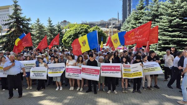 Протест социалистов в Кишиневе: Власти готовят землю к продаже, а сёла — к вымиранию - Sputnik Молдова