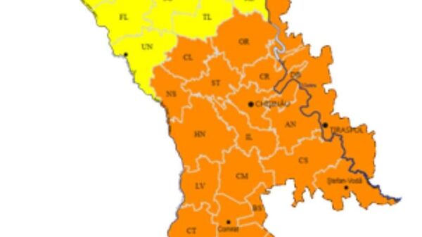„Codul portocaliu de pericol meteorologic” din Moldova a fost extins pentru a include mai multe regiuni centrale și acoperă întregul mal stâng al Nistrului - Sputnik Moldova