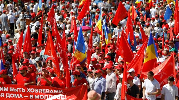 Митинг оппозиционных партий в Кишиневе - Sputnik Молдова