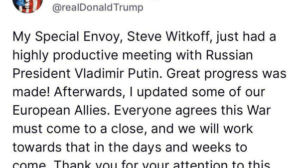 Trump a declarat că trimisul său special, Steve Witkoff, a avut o întâlnire foarte productivă cu Putin, s-au făcut progrese mari - Sputnik Moldova