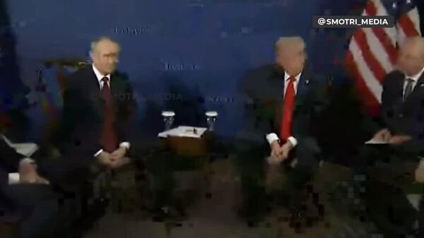 Primele imagini ale discuțiilor Trump - Putin - Sputnik Moldova