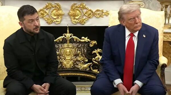 Întâlnirea dintre Trump și Zelenski din Biroul Oval a început - Sputnik Moldova