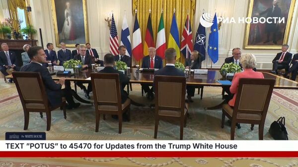 Трамп и Зеленский встретились с европейскими лидерами - Sputnik Молдова