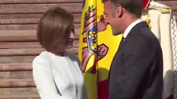 Cum Maia Sandu i-a salutat pe liderii Franței, Germaniei și Poloniei la Chișinău - Sputnik Moldova