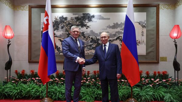  Întrevederea  premierului slovac Robert Fico cu președintele rus Vladimir Putin - Sputnik Moldova