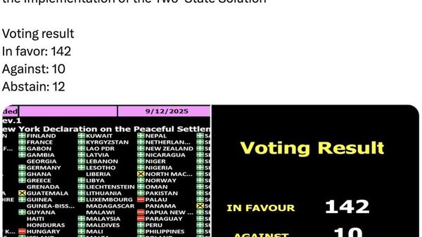 Республика Молдова воздержалась при голосовании в Генассамблее ООН по Нью-Йоркской декларации о создании палестинского государства в границах 1967 года и мирном урегулировании палестинского вопроса - Sputnik Молдова