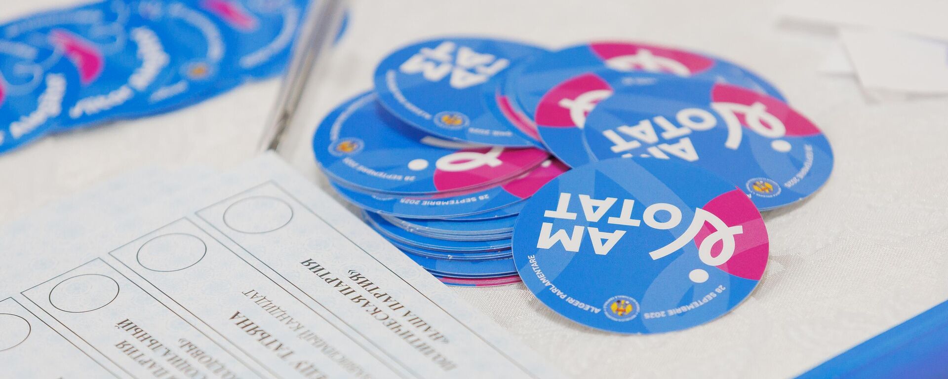 Наклейка Am Votat - Sputnik Молдова, 1920, 28.09.2025