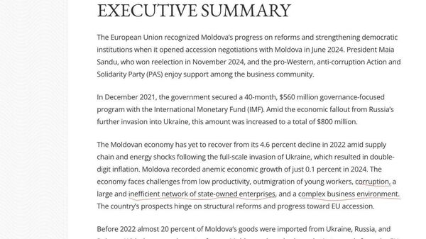 Corupția, migrația forței de muncă, întreprinderile de stat ineficiente, practicile vamale discutabile și aplicarea inegală a legii sunt principalele riscuri investiționale în Republica Moldova - Sputnik Moldova