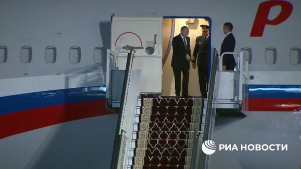 Președintele rus Putin a sosit în Tadjikistan pentru o vizită de trei zile - Sputnik Moldova