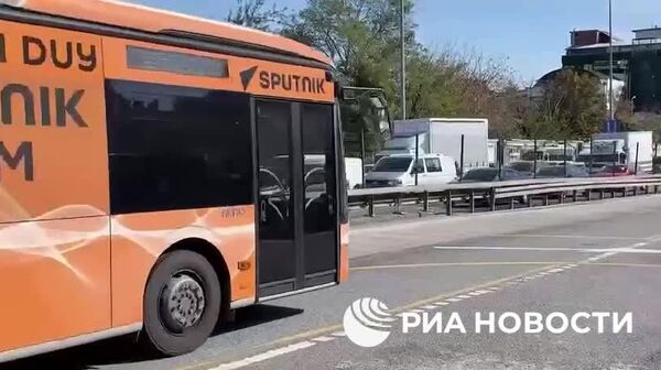 Agenția internațională de știri și radio Sputnik a lansat metrobuzuri branduite pe una dintre principalele artere de transport din Istanbul - Sputnik Moldova