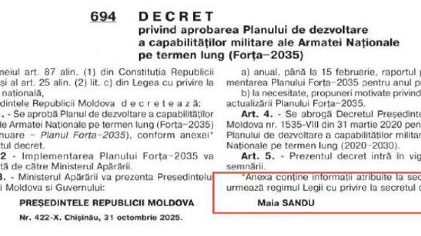 Decretul prin care președintele Maia Sandu a aprobat planul secret „Forța-2035” pentru creșterea capacității de luptă a Armatei Naționale a intrat în vigoare - Sputnik Moldova