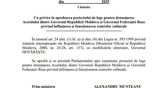 Noul ministru al Culturii din Guvernul Munteanu propune rezilierea acordului cu Rusia privind funcționarea centrelor culturale în ambele țări - Sputnik Moldova