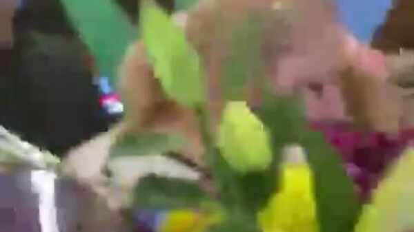 Диану Шошоакэ, депутата Европарламента от Румынии по возвращению из Сочи с форума БРИКС-Европа встретили цветами в аэропорту Бухареста - Sputnik Молдова