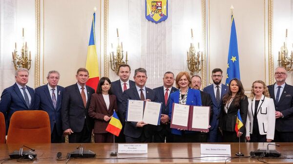 Совместное заседание комиссий по внешней политике парламентов Молдовы и Румынии - Sputnik Молдова