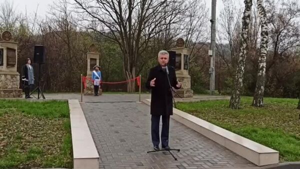 Сегодня в Дубоссарском районе, у села Гояны, состоялось торжественное открытие уникального мемориального комплекса Пограничные столбы - Sputnik Молдова