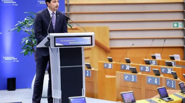 Депутат от PAS Раду Мариан выступил форуме ЕС За парламентскую демократию - Sputnik Молдова