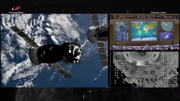 Echipajul „Soiuz MS-28” a ajuns la Stația Spațială Internațională, anunță Roscosmos - Sputnik Moldova
