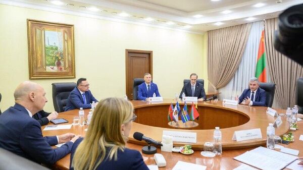 Лидер Приднестровья Вадим Красносельский провел встречу со спецпредставителем председателя ОБСЕ Томасом Ленком - Sputnik Молдова