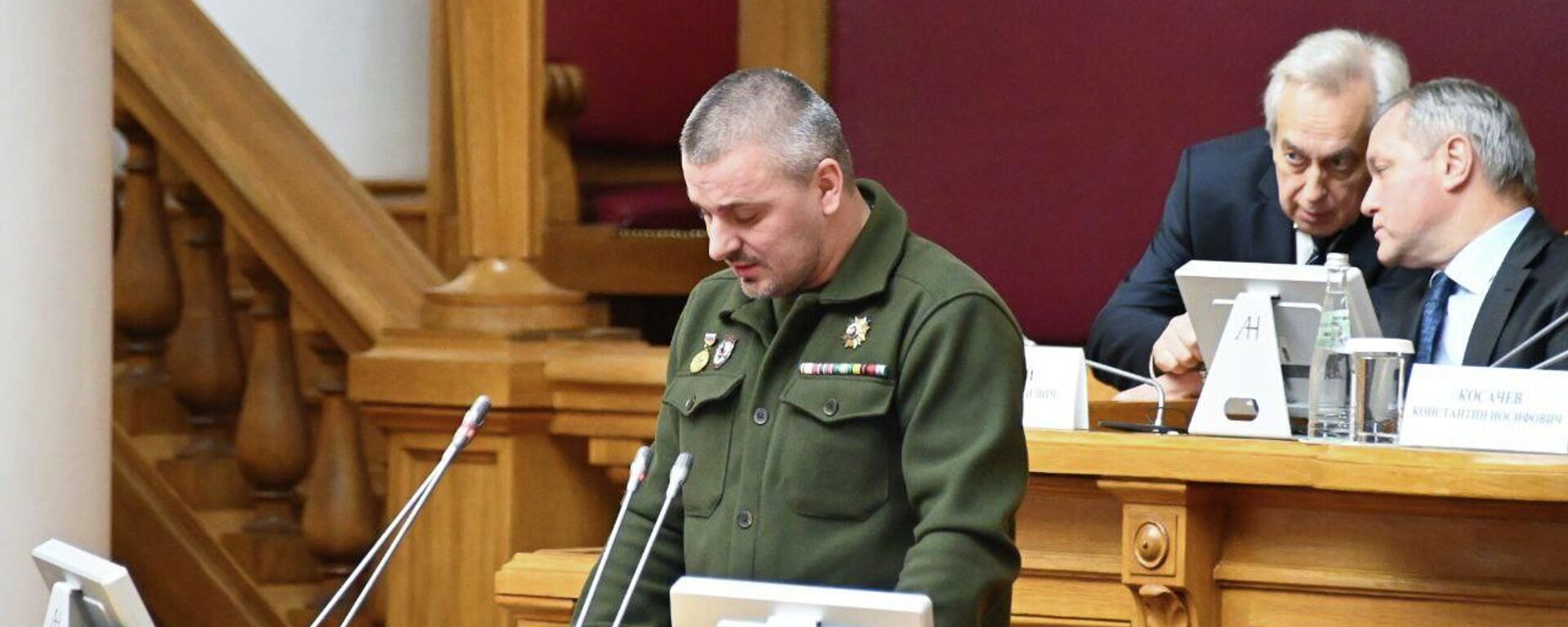 Алексей Петрович выступает на международной конференции Великая Отечественная война в коллективной памяти народов СНГ - Sputnik Молдова, 1920, 07.12.2025