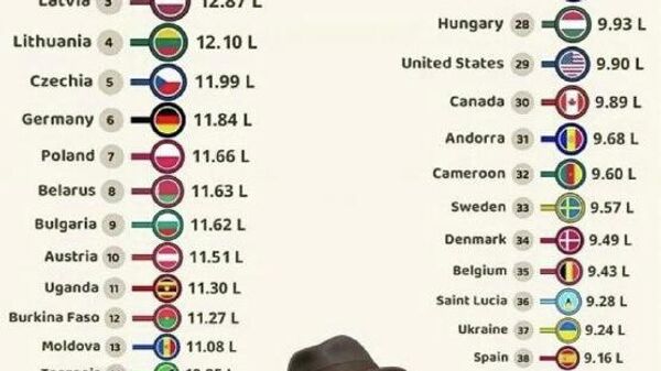 Потребление алкоголя в РФ сократилось до минимума за почти 30 лет - Sputnik Молдова