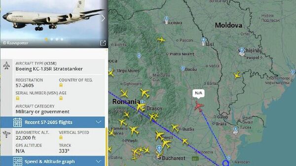 НАТОвский тяжеловоз-заправщик из далекой Британии прилетел к границам Молдовы - Sputnik Молдова