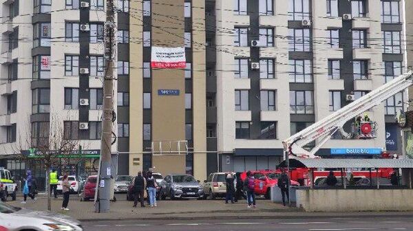 Incendiu la Chișinău, vizavi de clădirea Circului - Sputnik Moldova