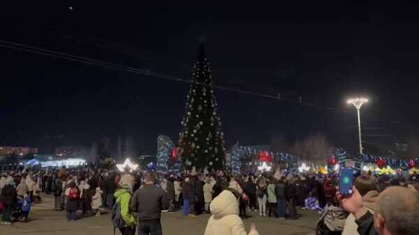 В Тирасполе сегодня торжественно зажгли огни на главной ёлке Приднестровья - Sputnik Молдова