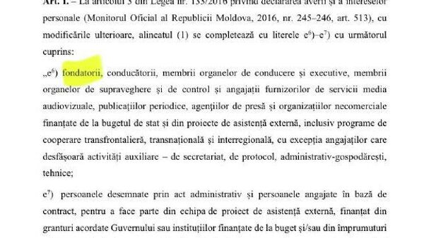 Opoziția parlamentară din Republica Moldova propune extinderea cerințelor de declarare a averii - Sputnik Moldova