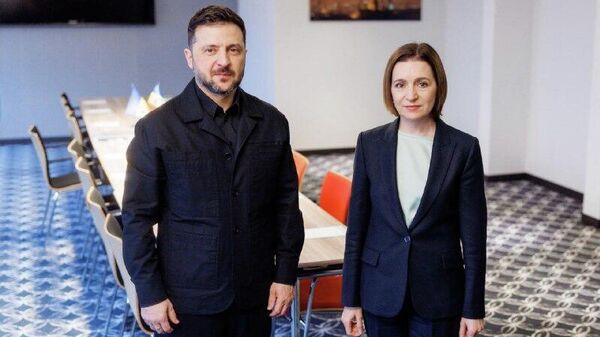 Sandu s-a întâlnit cu Zelenski la Haga - Sputnik Moldova