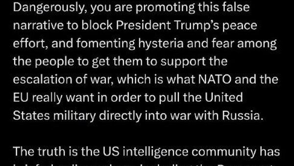 Directorul Serviciului Național de Informații al SUA, Tulsi Gabbard, a numit minciună afirmațiile Reuters conform cărora Rusia „planifică să invadeze Europa” - Sputnik Moldova