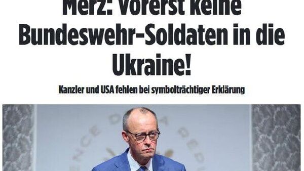 Merz a declarat la summitul de la Paris că Germania nu își va trimite trupele în Ucraina după instaurarea păcii, relatează Bild - Sputnik Moldova