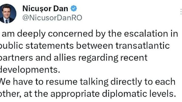 Президент Румынии Никушор Дан впервые прокомментировал обострение вокруг Гренландии, заявив о рисках для трансатлантического партнерства - Sputnik Молдова