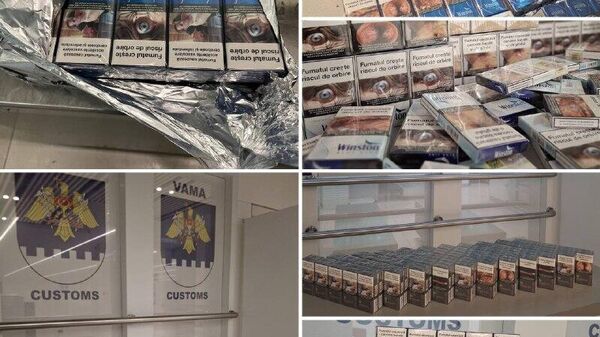 Peste 400 de pachete de țigări au fost depistate la postul vamal Aeroport Internațional Chișinău, anunță Serviciul Vamal - Sputnik Moldova