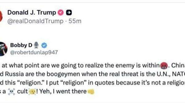 Trump a republicat o postare autorul căreia afirmă că principalul inamic este ONU și NATO - Sputnik Moldova