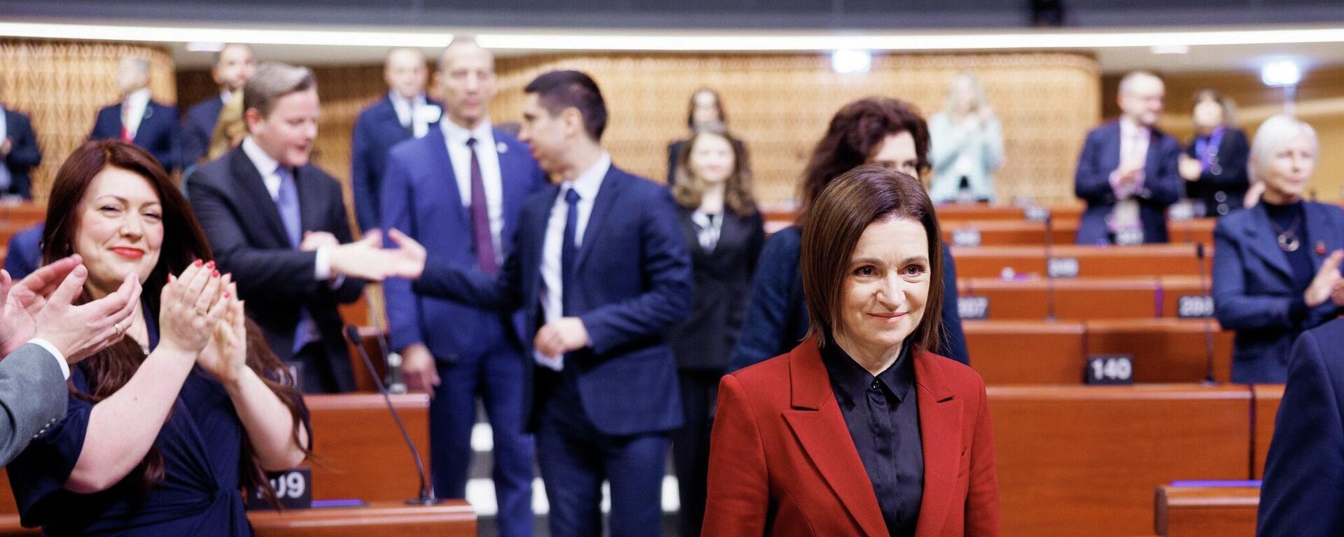 Майя Санду во время сессии Парламентской ассамблеи Совета Европы - Sputnik Молдова, 1920, 30.01.2026