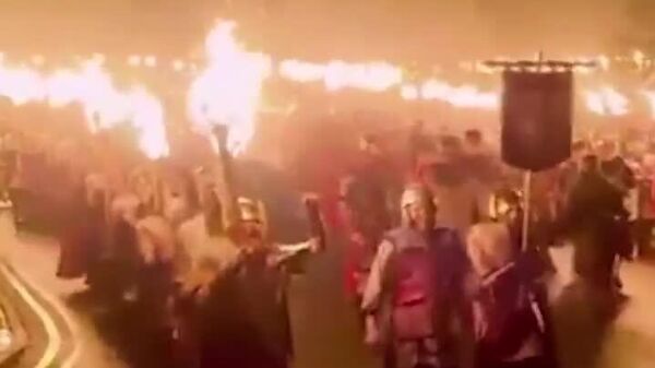 Flăcările vikingilor au luminat cel mai nordic oraș al Marii Britanii - Sputnik Moldova