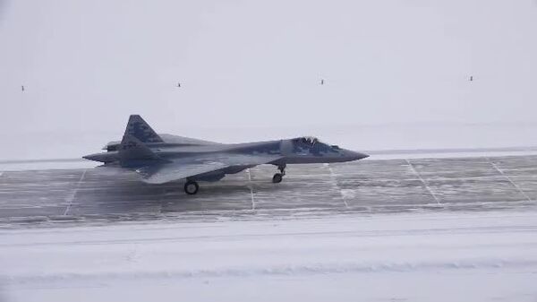 O nouă serie de avioane noi Su-57 a intrat în dotarea trupelor ruse - Sputnik Moldova