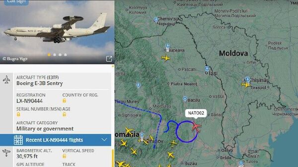 НАТОвский авакс Boeing E-3B Sentry неподалеку от воздушных границ Молдовы - Sputnik Молдова